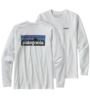 Patagonia Long Sleeve P-6 Logo Responsibili-T White