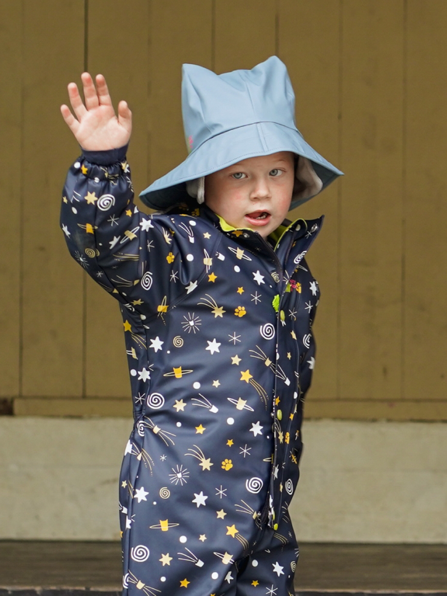 Kattnakken Sydvest Barn Dueblå