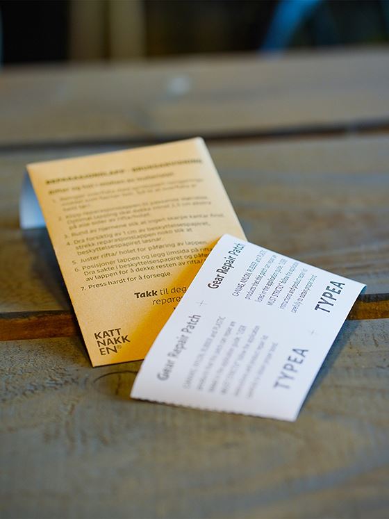 Kattnakken Reparasjonslapper til regntøy Transparent