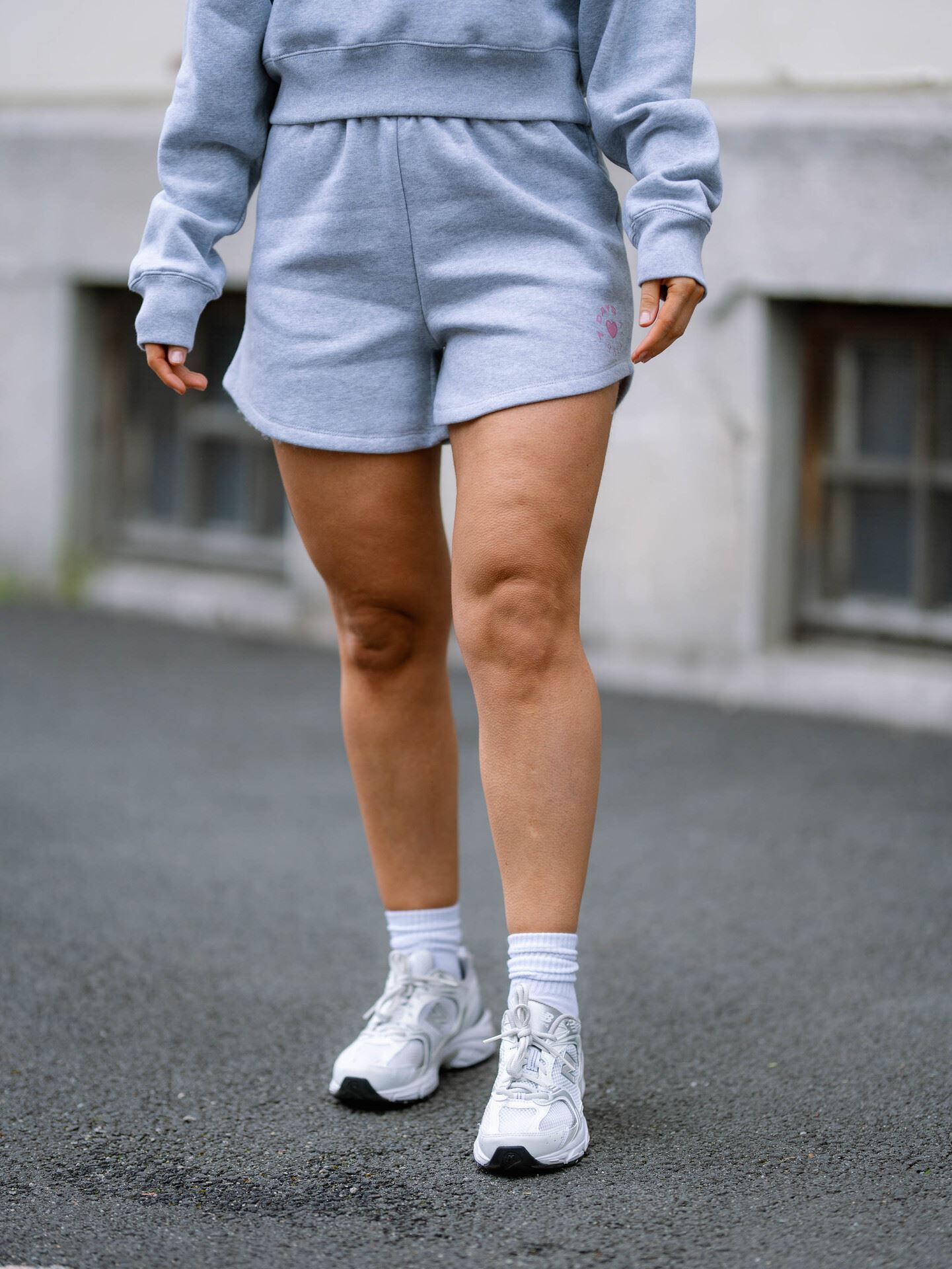 7 DAYS Active Organic Barb Shorts Heather Grey