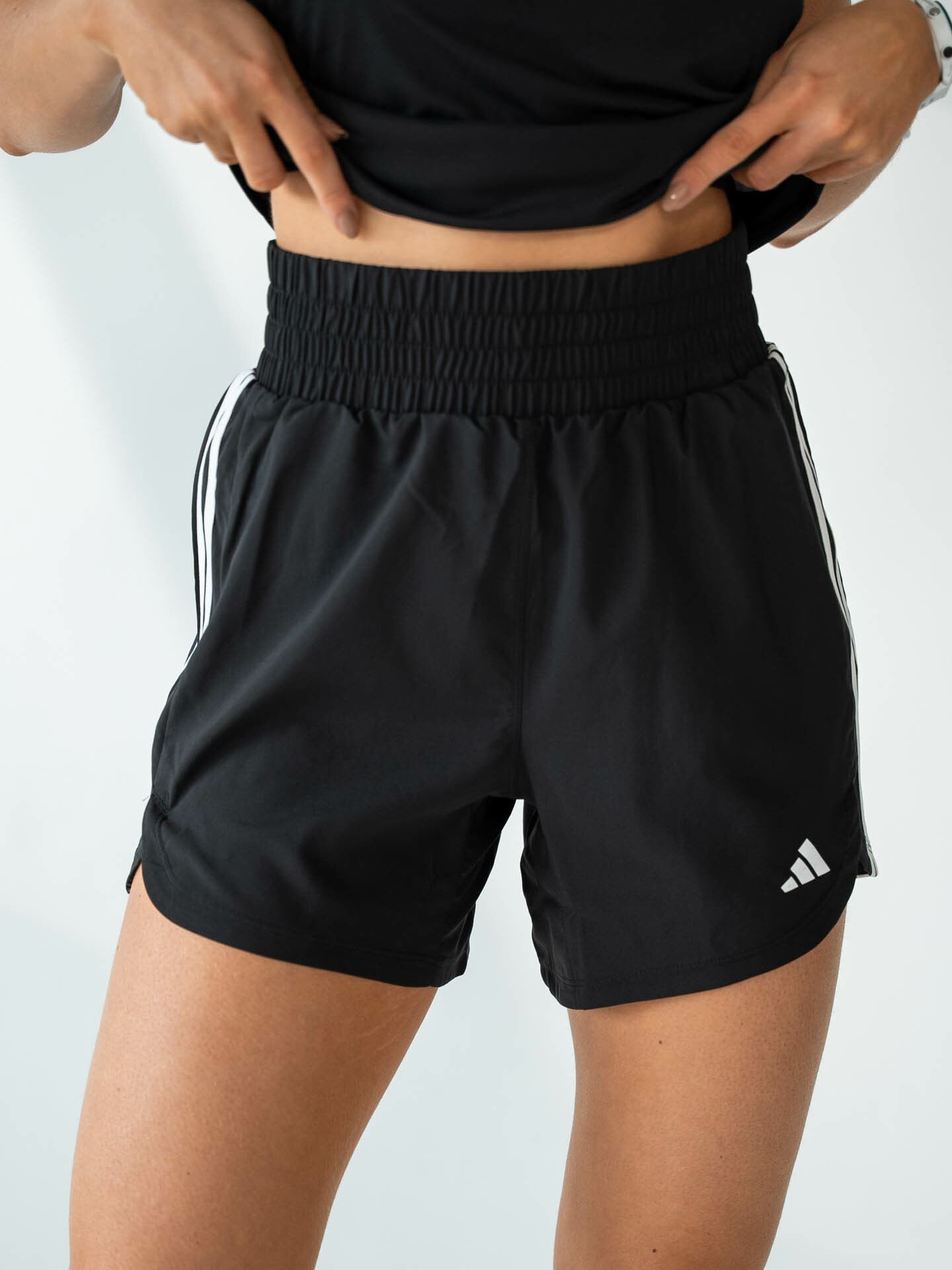 adidas Pacer Woven High Short Black / White