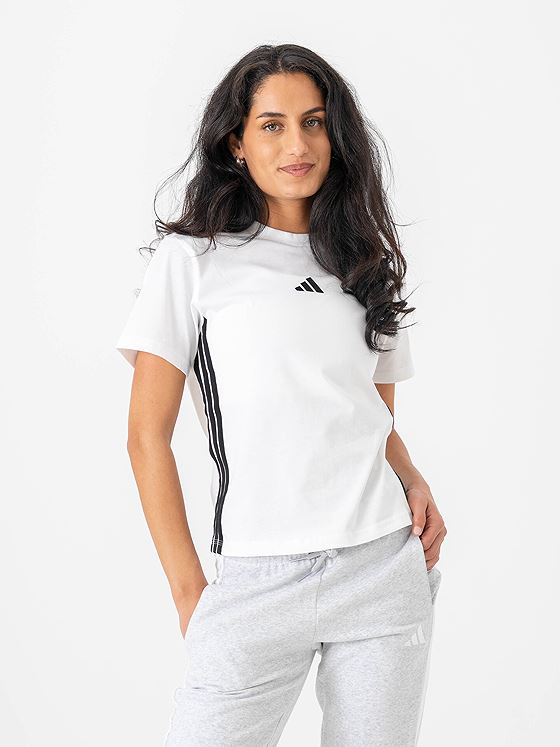 adidas 3-Stripes SJ Tee WHITE/BLACK
