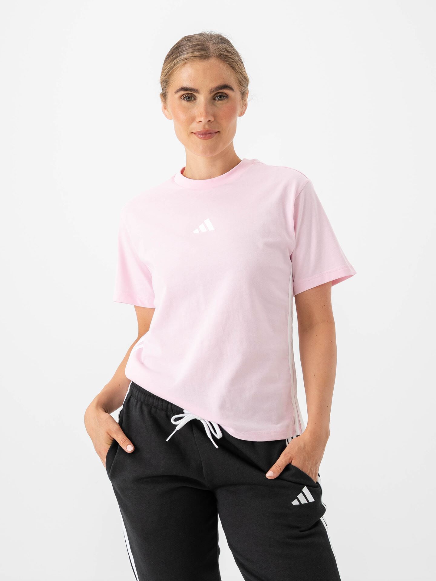 adidas 3-Stripes SJ Tee Rosa