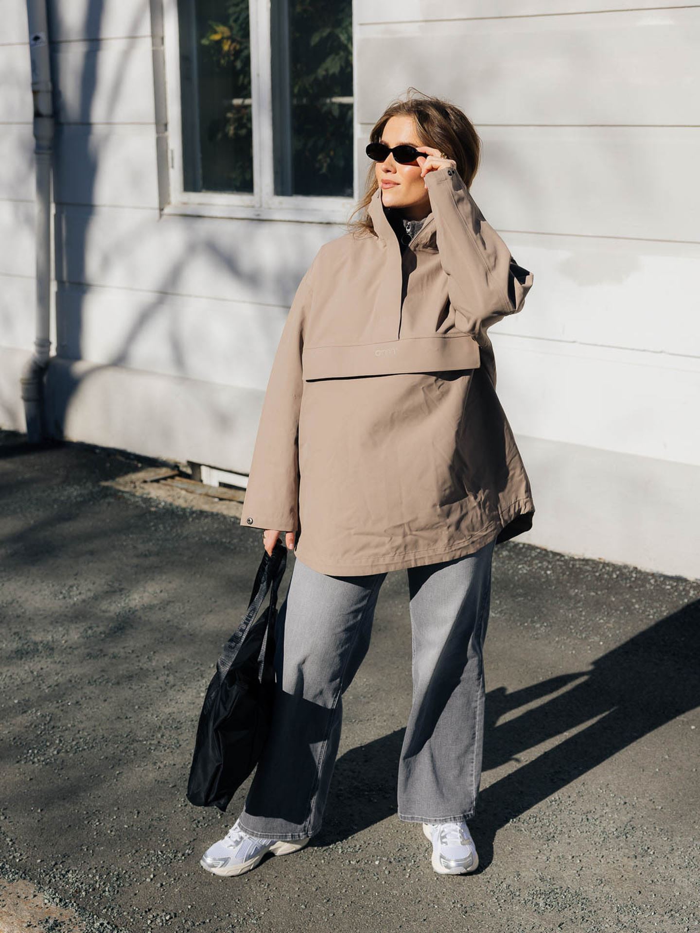 Aim'n Oversized Anorak Espresso