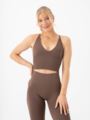 Aim'n Shape Seamless Cross Back Bralette Macchiato