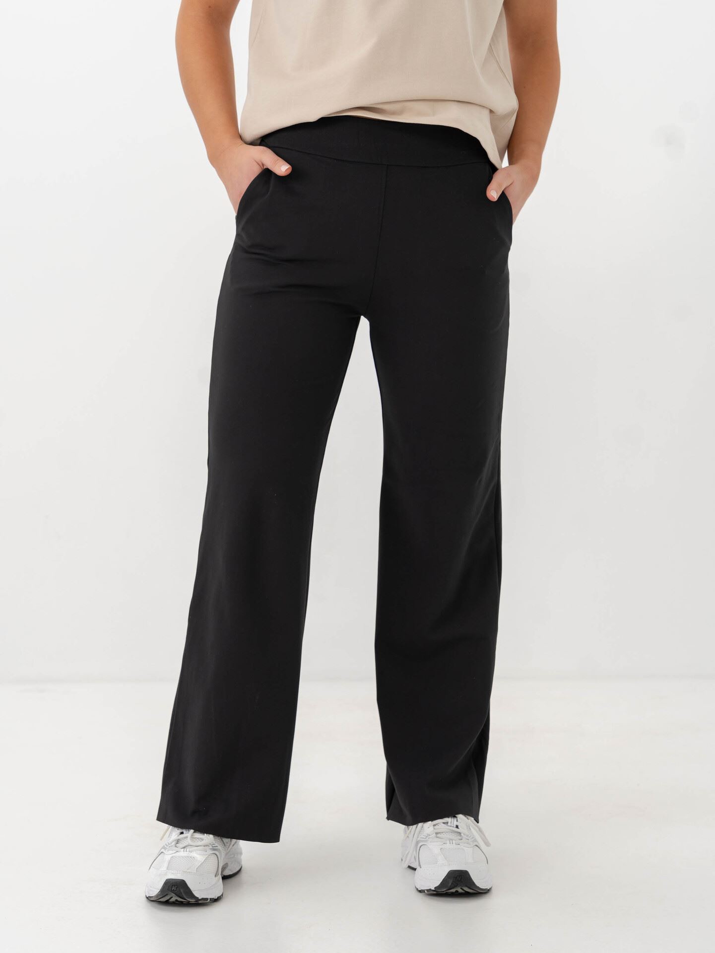 Aim'n Sense Wide Petite Pants Black