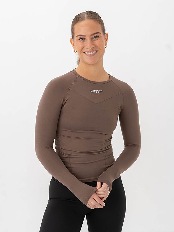Aim'n Soft Basic Long Sleeve Macchiato
