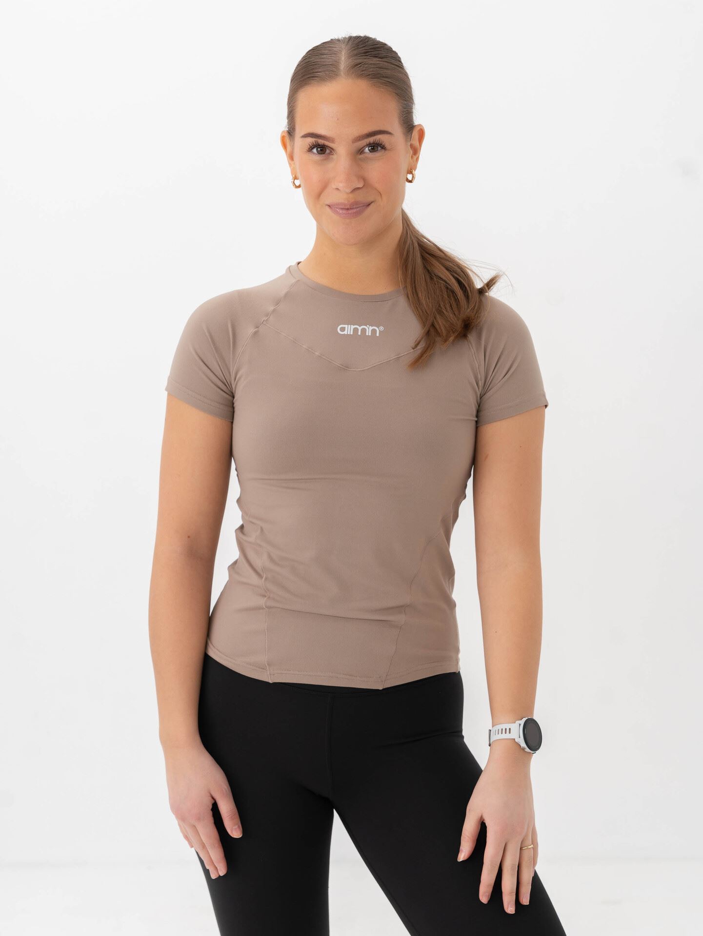 Aim'n Soft Basic Short Sleeve Espresso