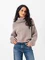 American Dreams Andrea Rollneck Alpaca Pullover Light Taupe