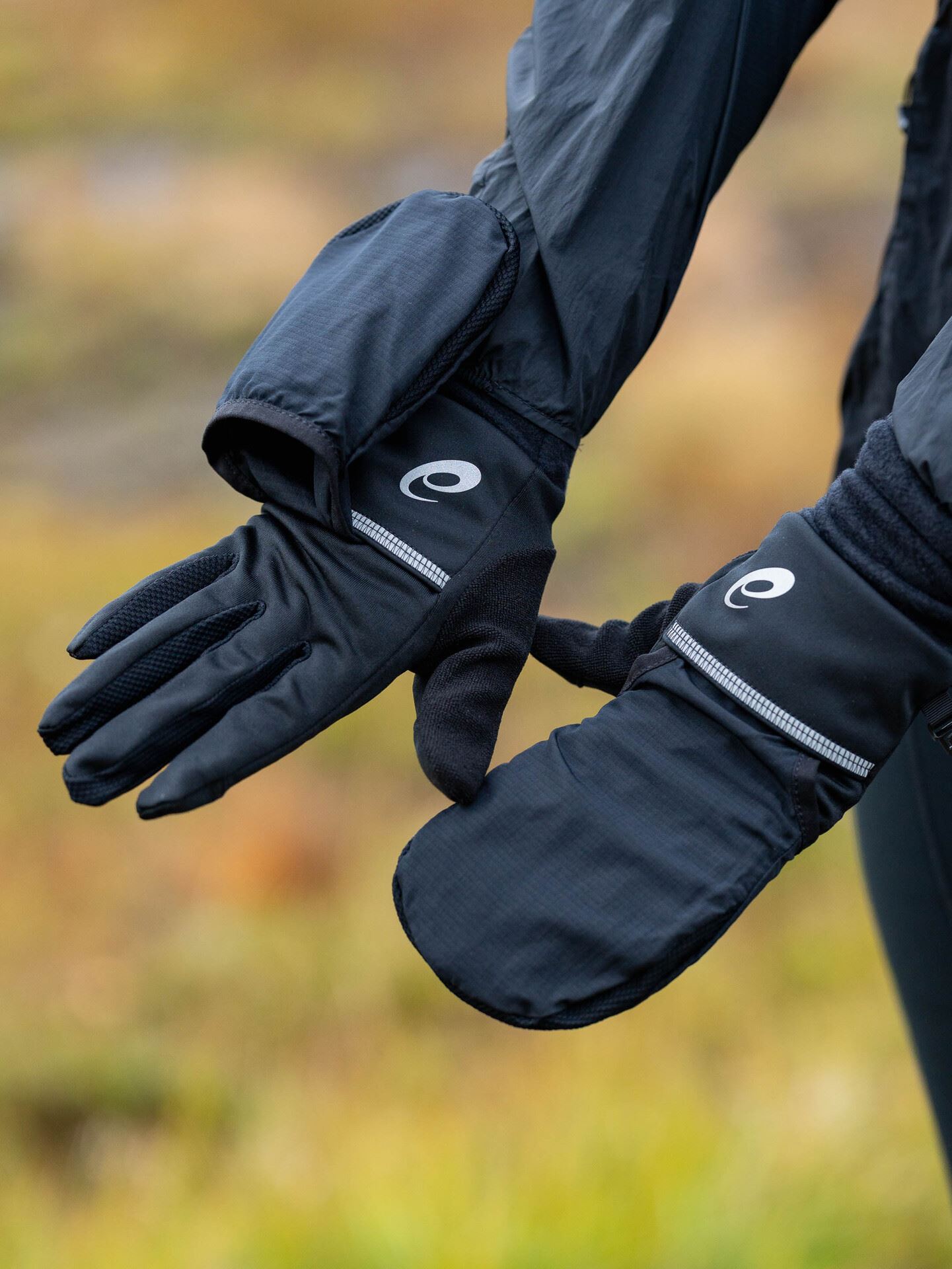 ASICS Wind-Block Running Gloves Performance Black
