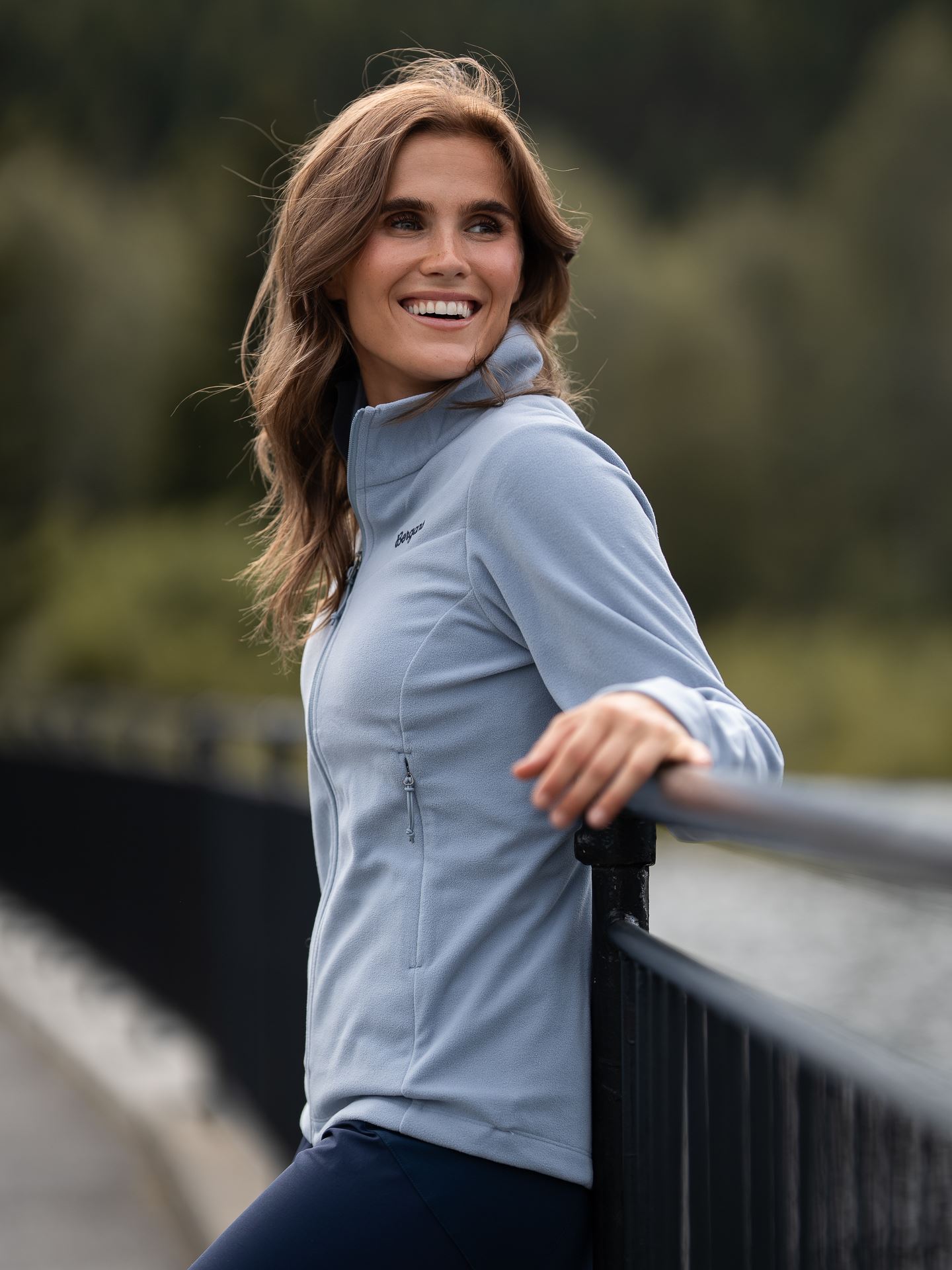 Bergans Finnsnes Fleece Jacket Husky Blue