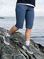 Bergans Vandre Light Softshell Long Shorts Women Granite Blue
