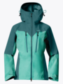 Bergans Tind 3-Lags Shell Jacket Women Light Malachite Green / Malachite Green