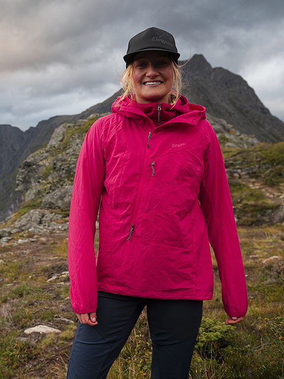 Bergans Tind Windbreaker Anorak Women Alpine Rose