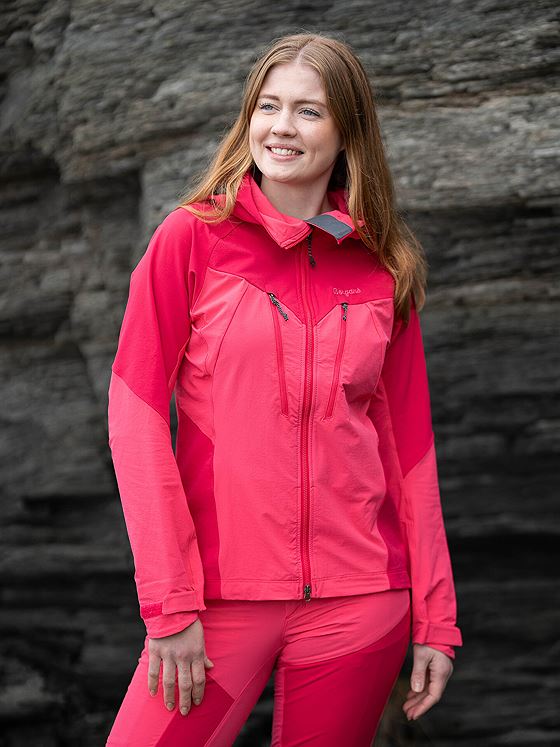 Bergans Tind Softshell Jacket Women Light Alpine Rose / Alpine Rose