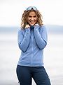 Bergans Tind Merino Hood Jacket Women Blueberry Milk