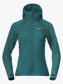 Bergans Tind Merino Hood Jacket Women Malachite Green