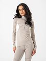 Bergans Inner:Pure Merino Half Zip Women Sandstone