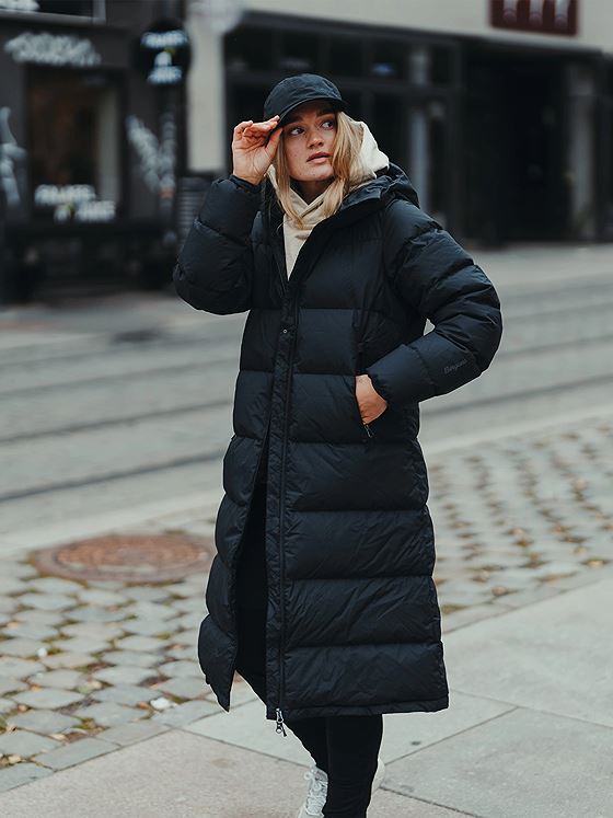 Bergans Urban Down Long Coat Women Black
