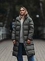 Bergans Urban Down Long Coat Women Green mud