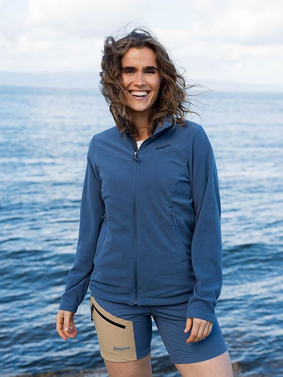 Bergans Finnsnes Fleece Jacket Women Granite Blue