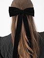 Becksöndergaard Velvet Bow Hair Clip Black