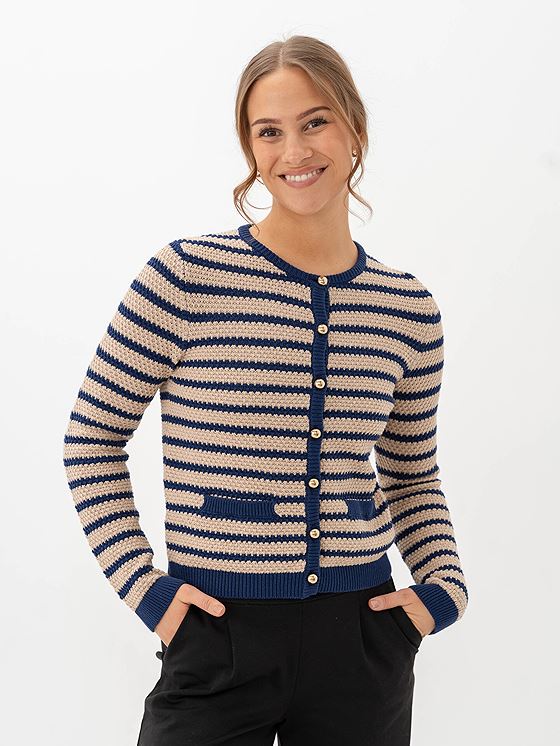 B.YOUNG Mikala Short Cardigan Humus Mix