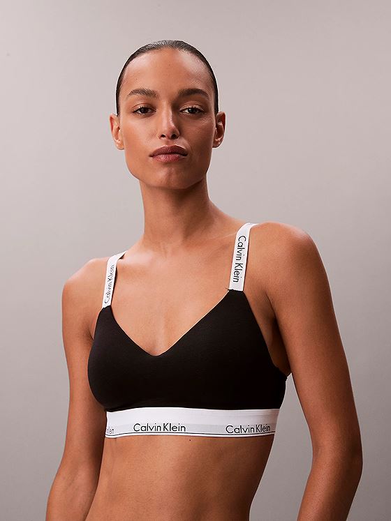 Calvin Klein Lightly Lined Bralette Black
