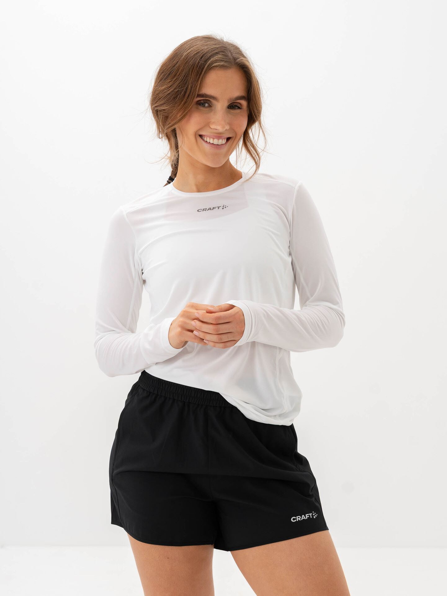 Craft Advance Essence Long Sleeve Tee 2 White