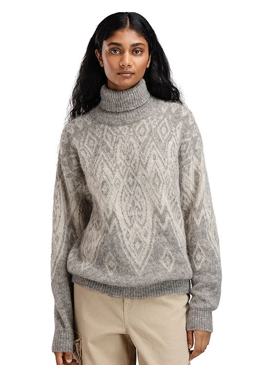 Dale Of Norway Falun Alpa Feminine Sweater Lightcharcoal Offwhite