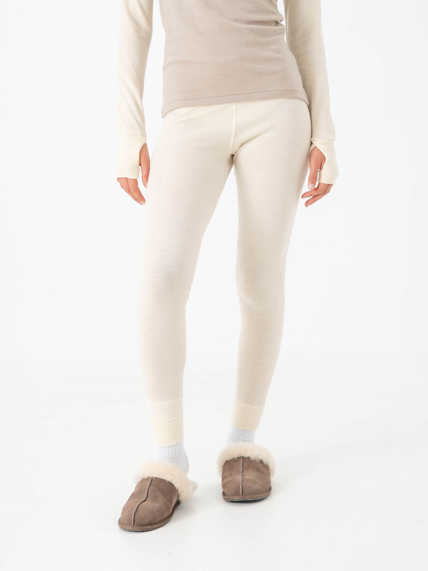 Devold Expedition Merino Silk Longs Woman Offwhite