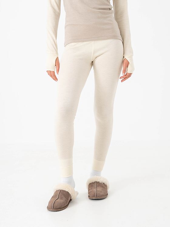 Devold Expedition Merino Silk Longs Woman Offwhite