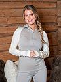Devold Expedition Merino Silk Zip Woman Offwhite/Stone