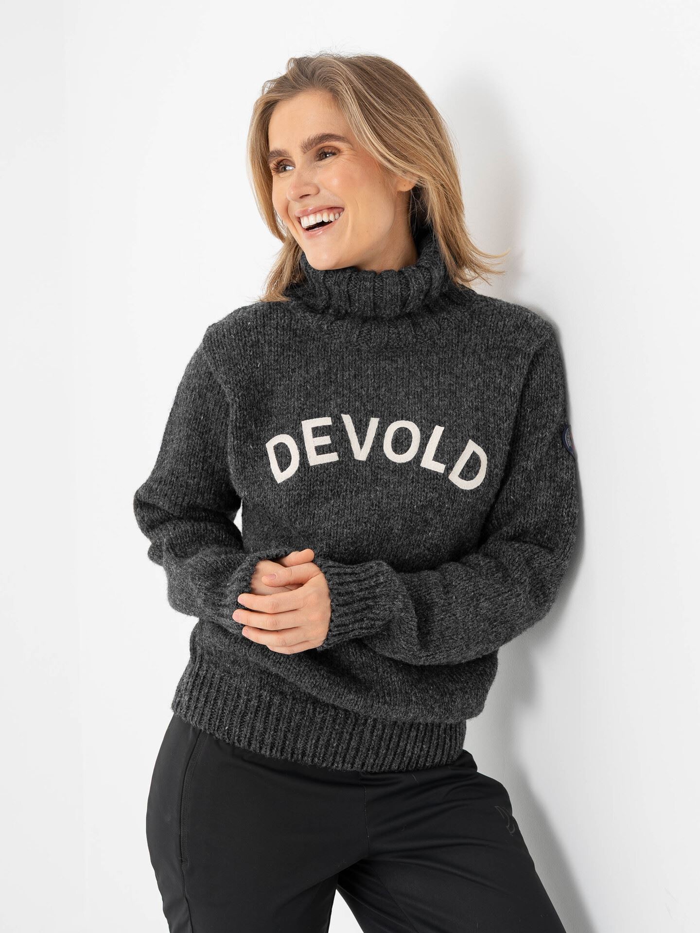 Devold Nansen Legacy High Neck Anthracite/Offwhite