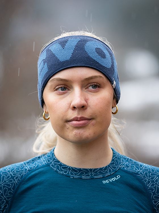 Devold Logo Merino Headband Night
