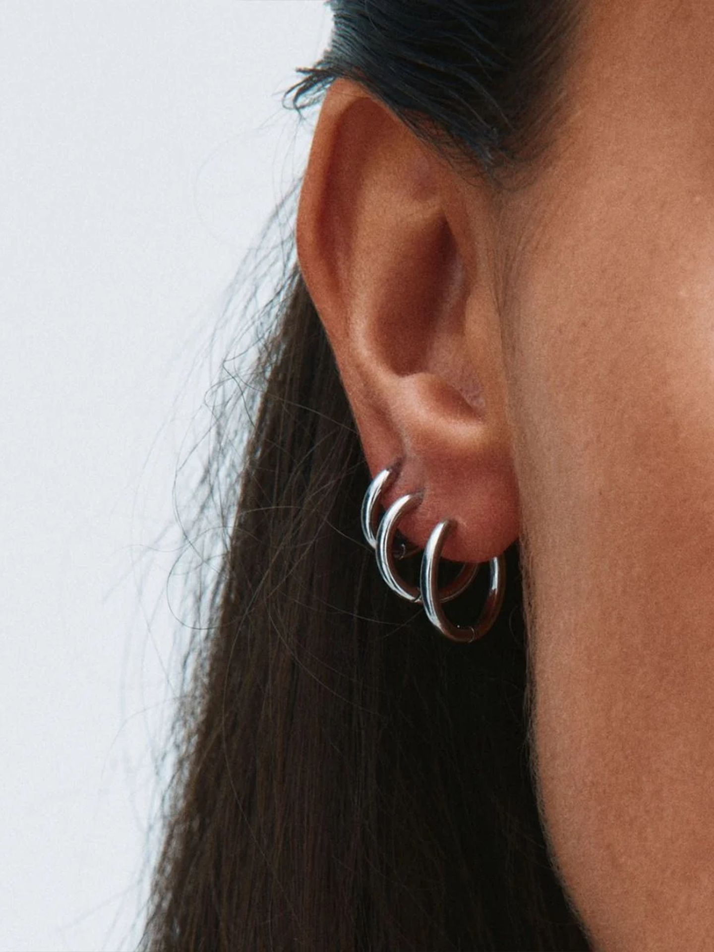 Edblad Triple Pair Hoops Steel Stål