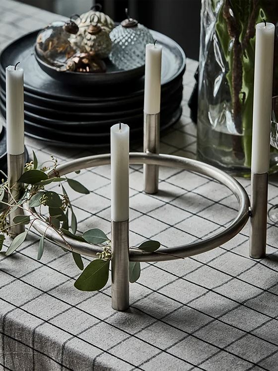 House Doctor Maxi Lysestake Advent Antique Silver