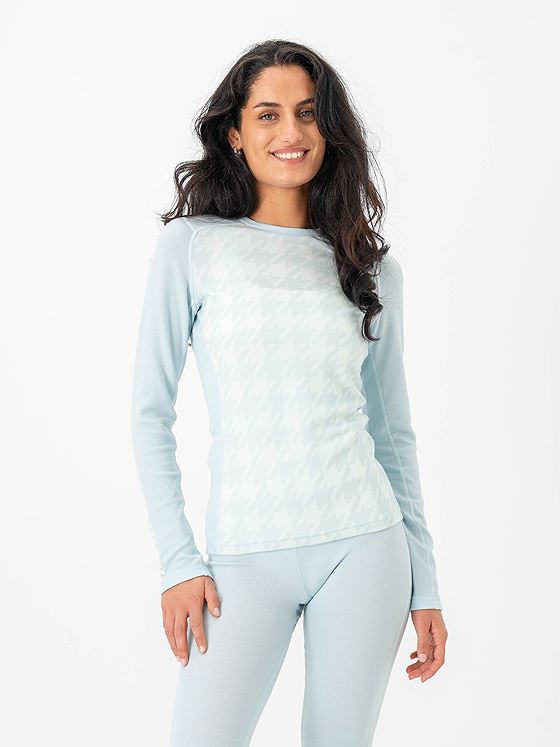 Helly Hansen Lifa Merino Midweight Graphic Crew Barely Blue