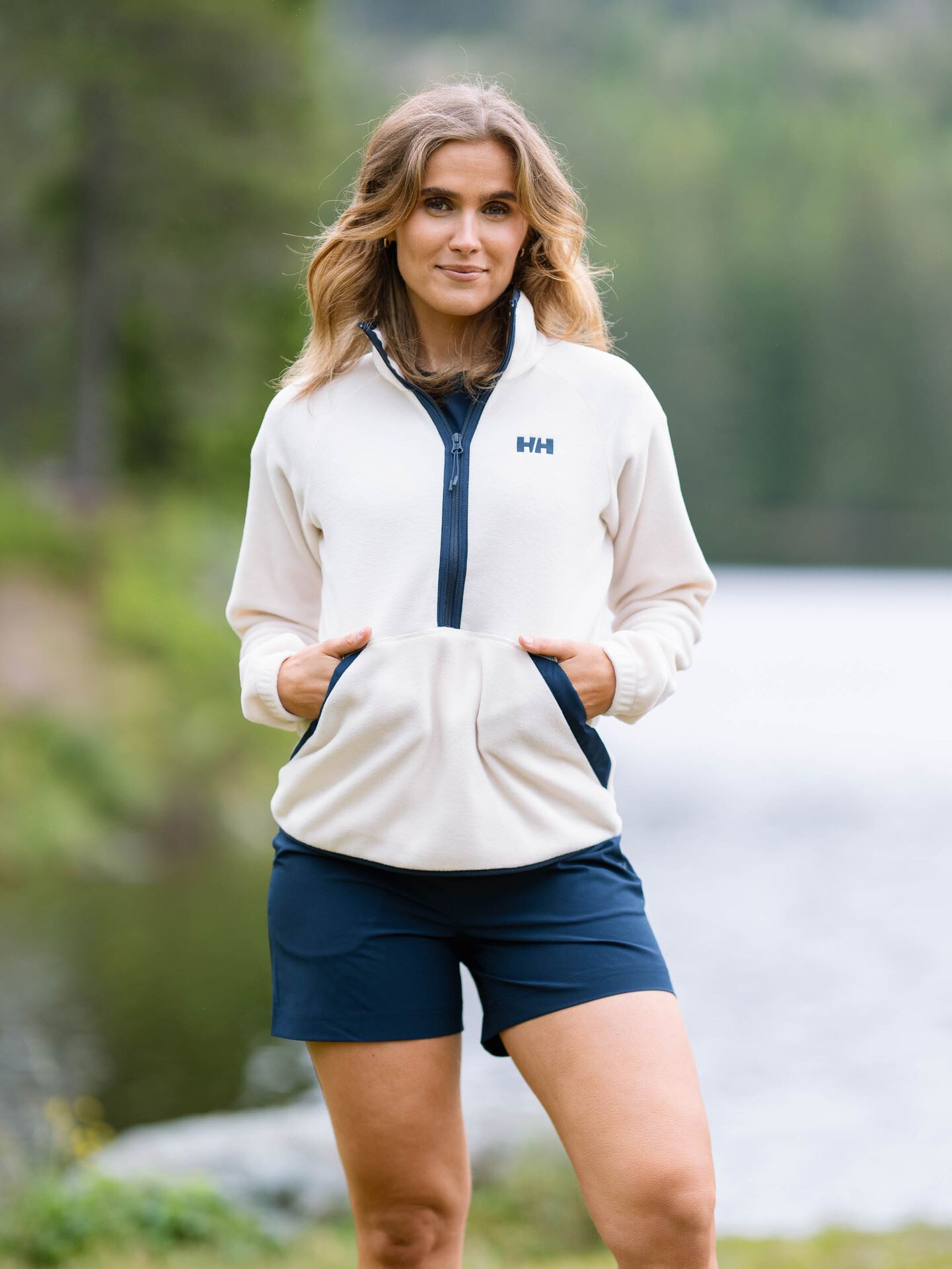 Helly Hansen W Rig Fleece 1/2 Zip Cream