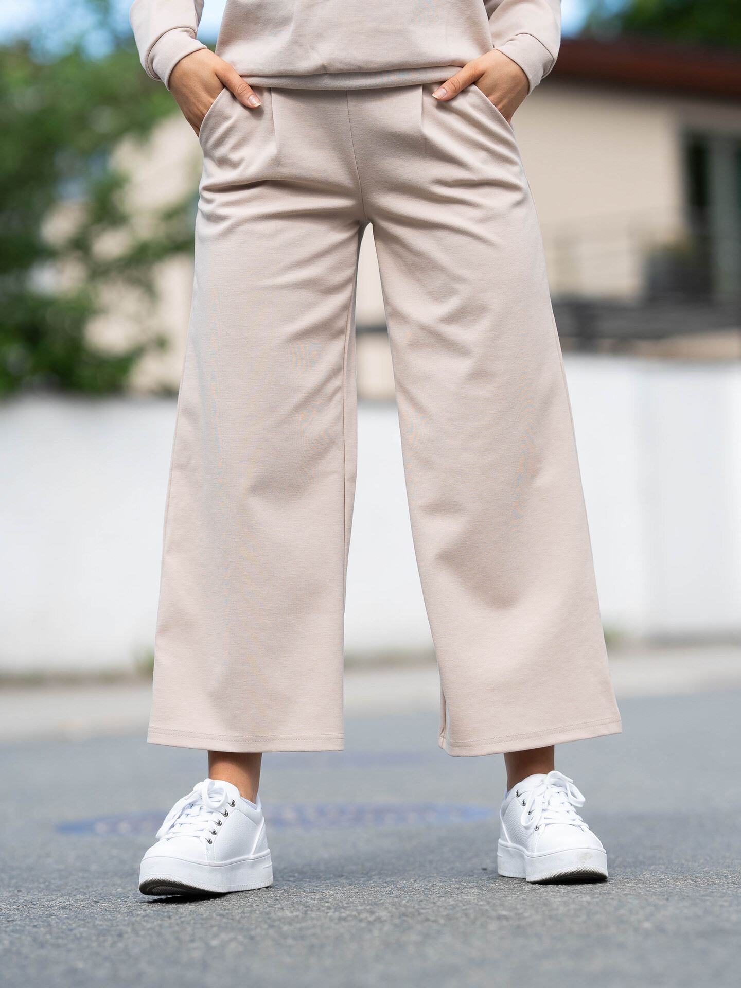 Ichi Kate Wide Pant Doeskin