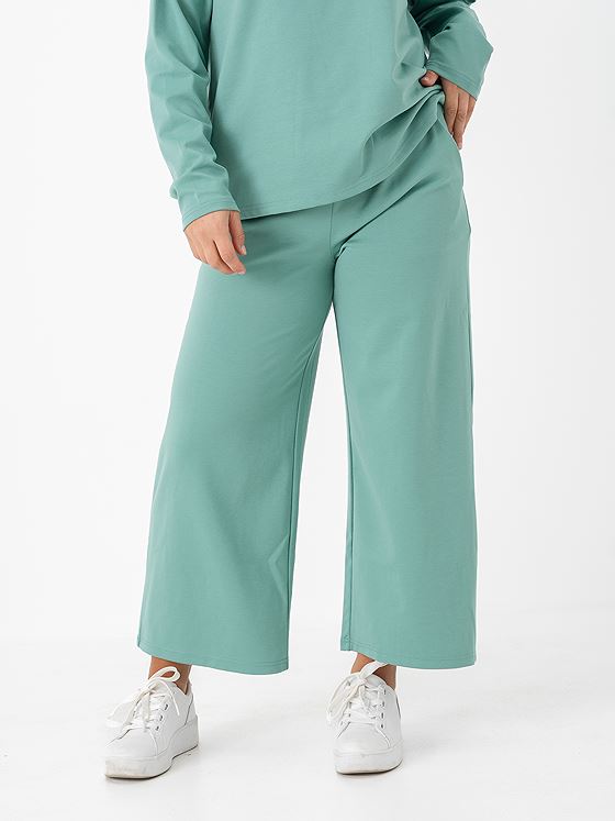 Ichi Kate Wide Pant Beryl Green