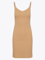 Ichi Siv Slip Dress Tan