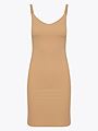 Ichi Siv Slip Dress Tan