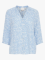 Ichi Marrakech AOP Shirt 5 Della Robbia Blue Flower AOP