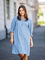 Ichi Ancey Dress Washed Blue, Denim