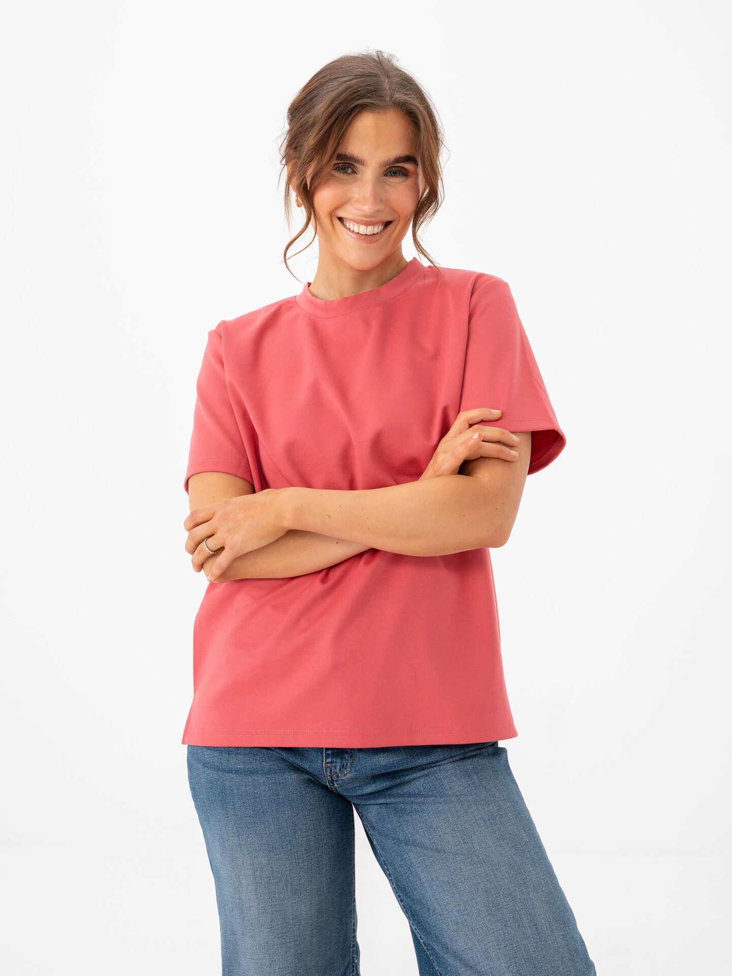 Ichi Kate Trend Short Sleeve Holly Berry