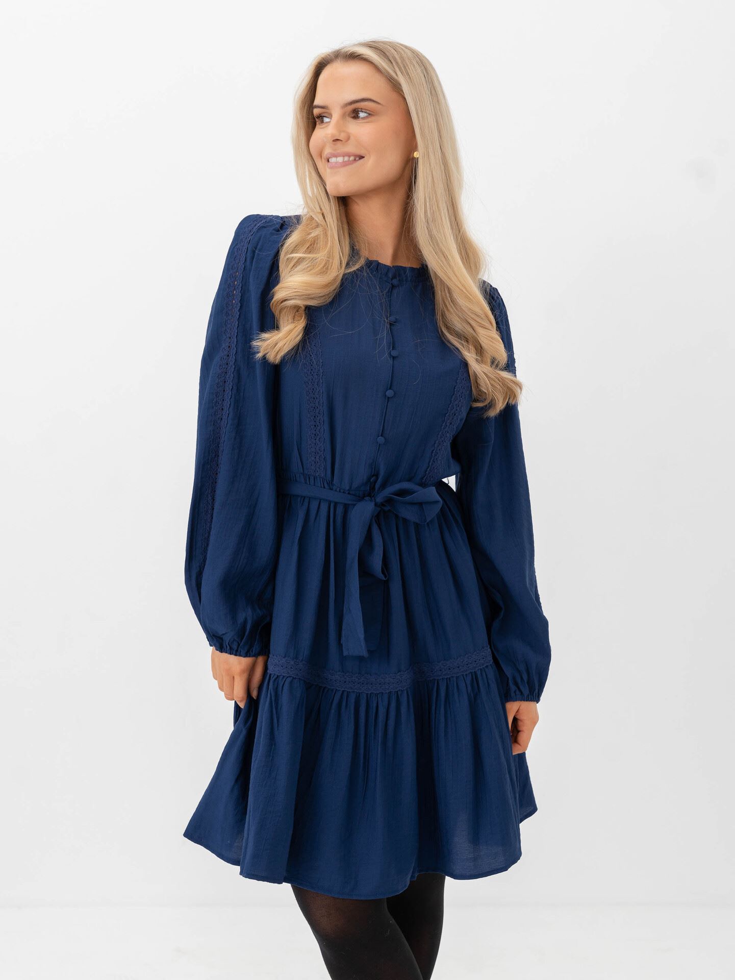 Ichi Evina Dress Medieval Blue