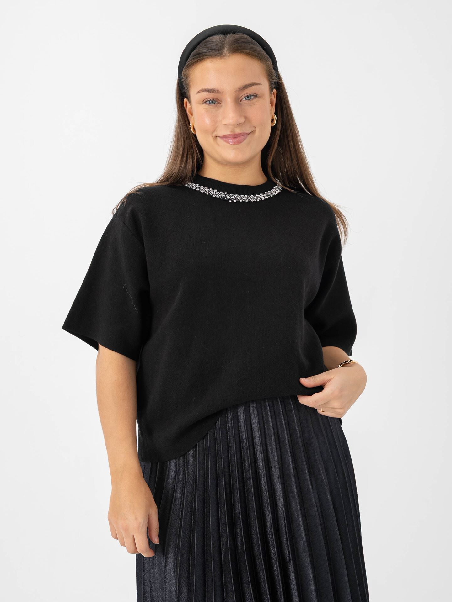 Ichi Dorise Short Sleeve Black