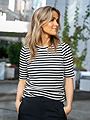 InWear Dagna Striped T-Shirt Black/White