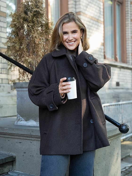 InWear Thora Minona Coat R Chocolate Brown